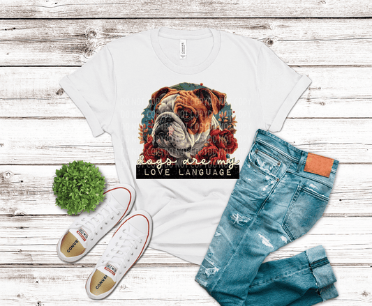 Bulldog Love Language | DTF - Griffin Expressions
