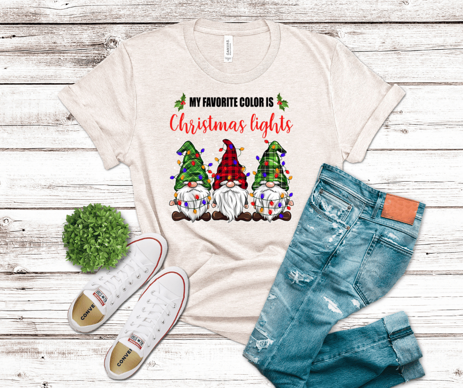 My Favorite Color Is Christmas Lights | DTF