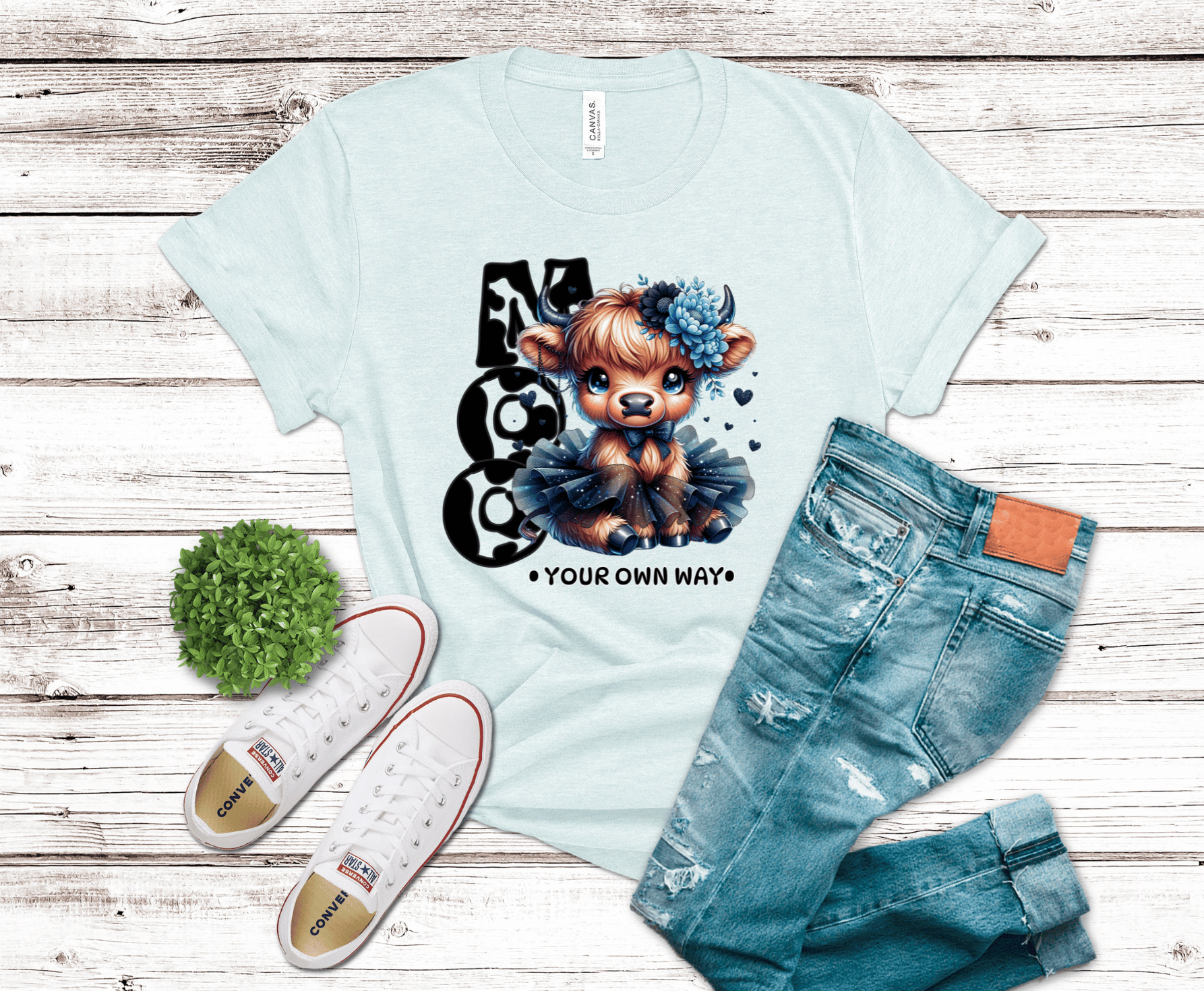 Highland Cows | Premade DTF Transfer Gang Sheet For Graphic Tees - Griffin Expressions