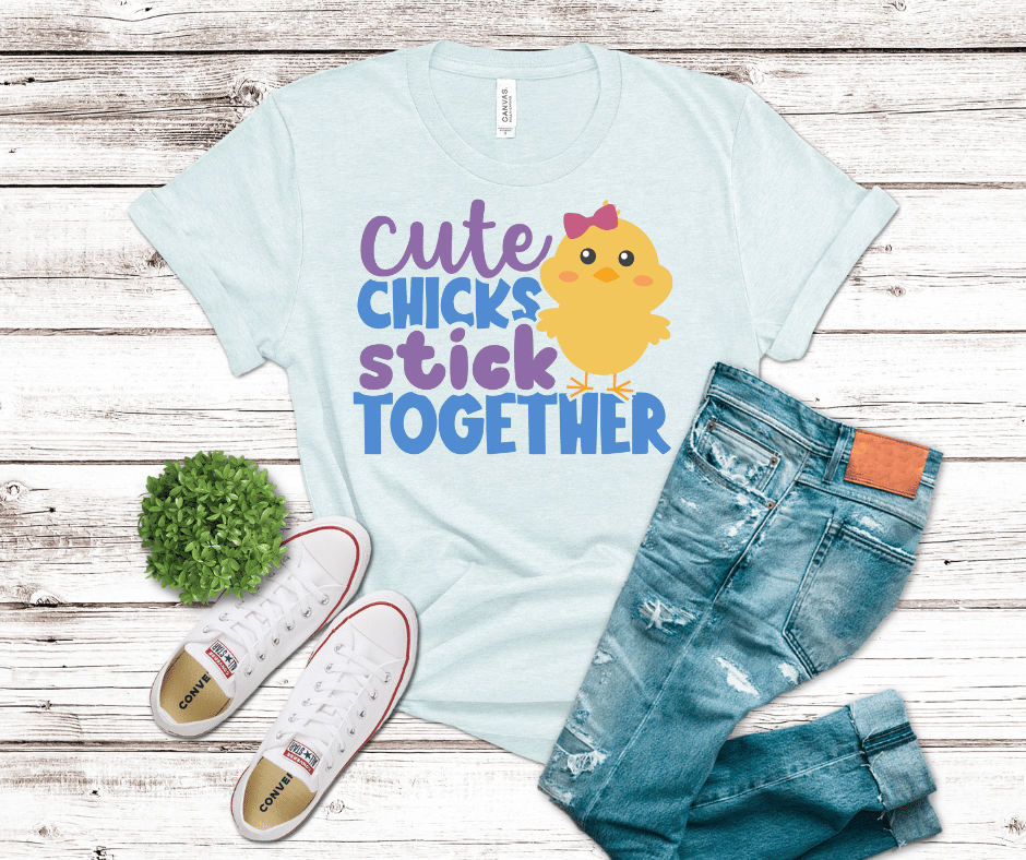 Cute Chicks Stick Together | DTF