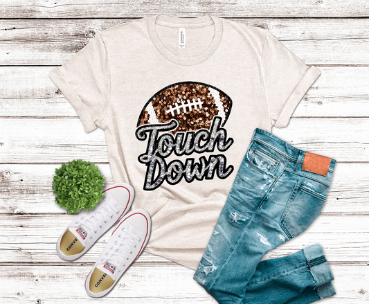 Touch Down Sequin | DTF Heat Transfer