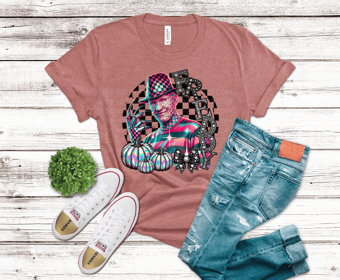 Premade DTF Transfer Gang Sheet For Graphic Tees | Bling Halloween