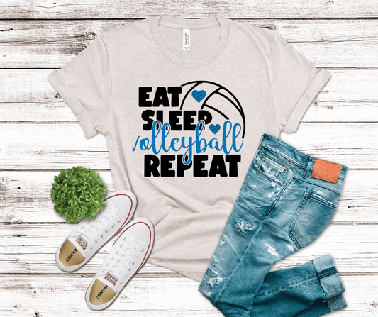 Eat Sleep Volleyball Repeat | DTF