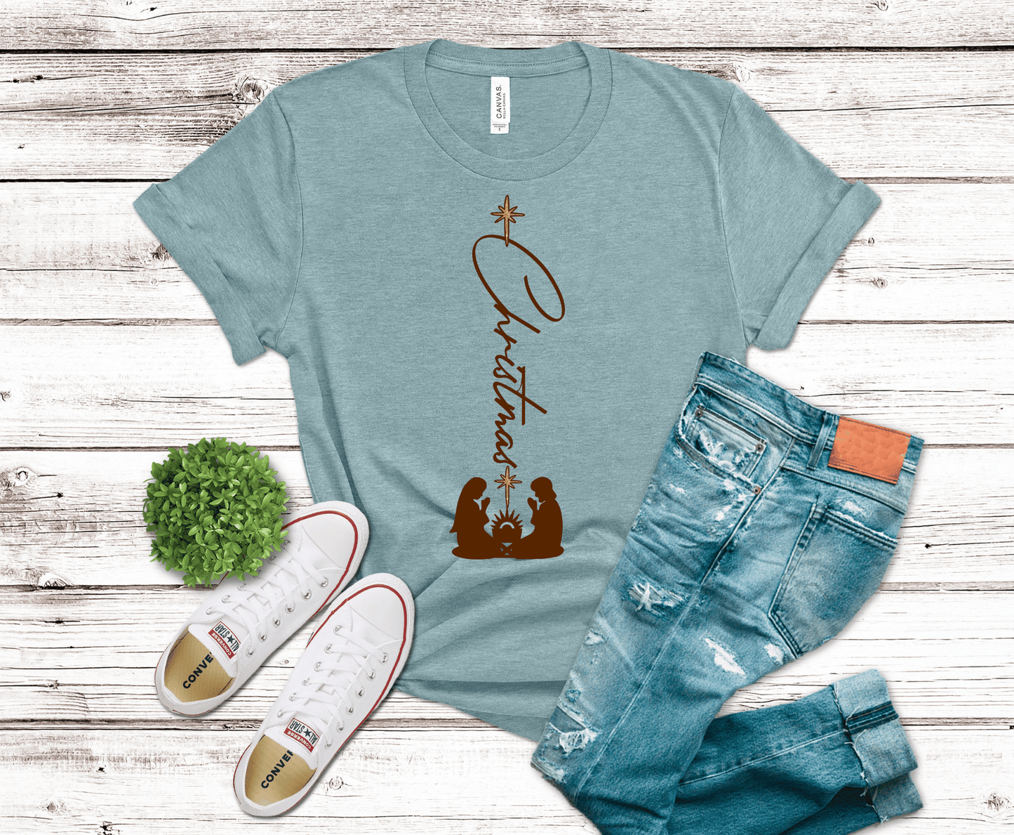 Premade DTF Transfer Gang Sheet For Graphic Tees | Christian Christmas