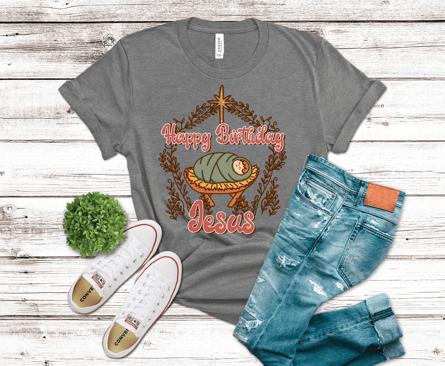 Premade DTF Transfer Gang Sheet For Graphic Tees | Christian Christmas