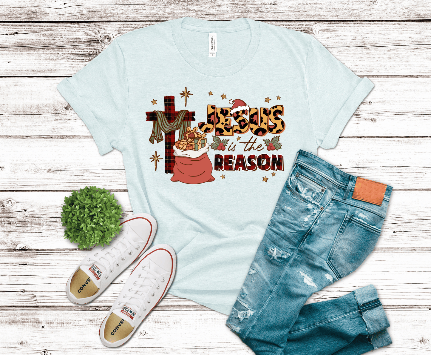 Premade DTF Transfer Gang Sheet For Graphic Tees | Christian Christmas