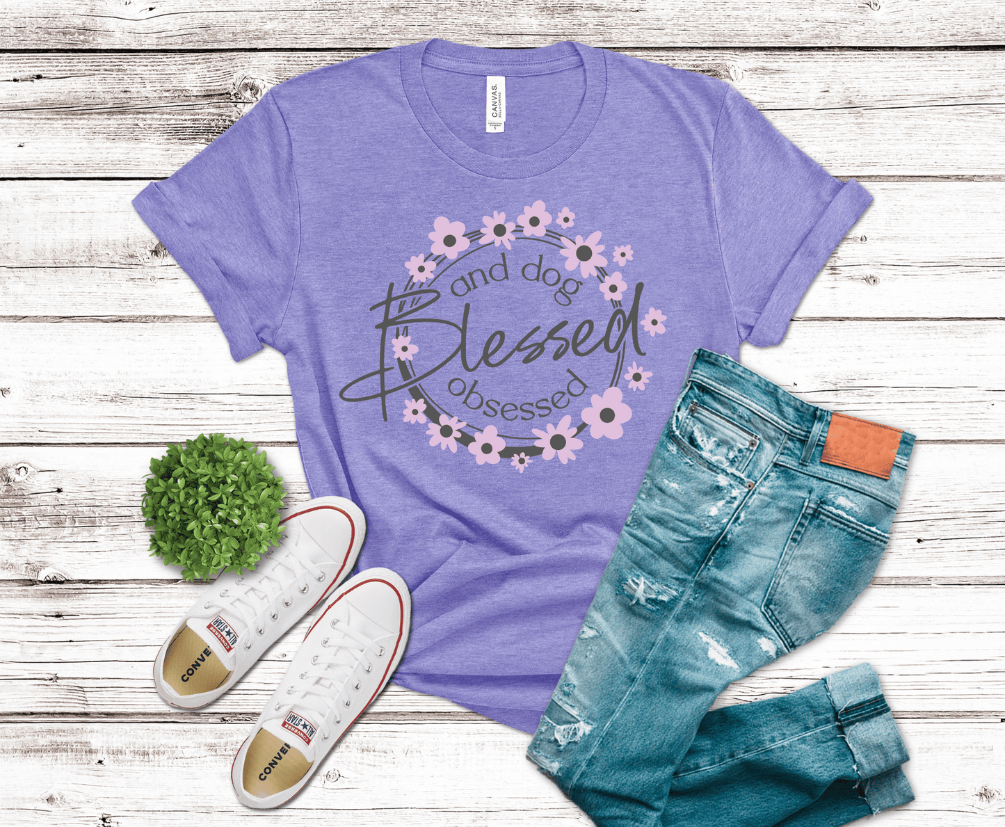 Blessed & Dog Obsessed | DTF Heat Transfer