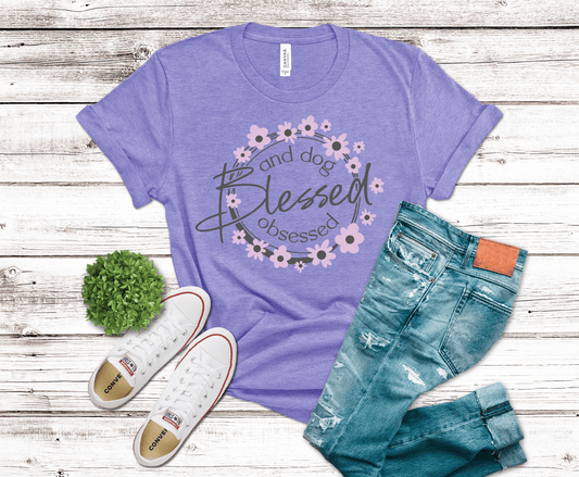 Blessed & Dog Obsessed | DTF Heat Transfer