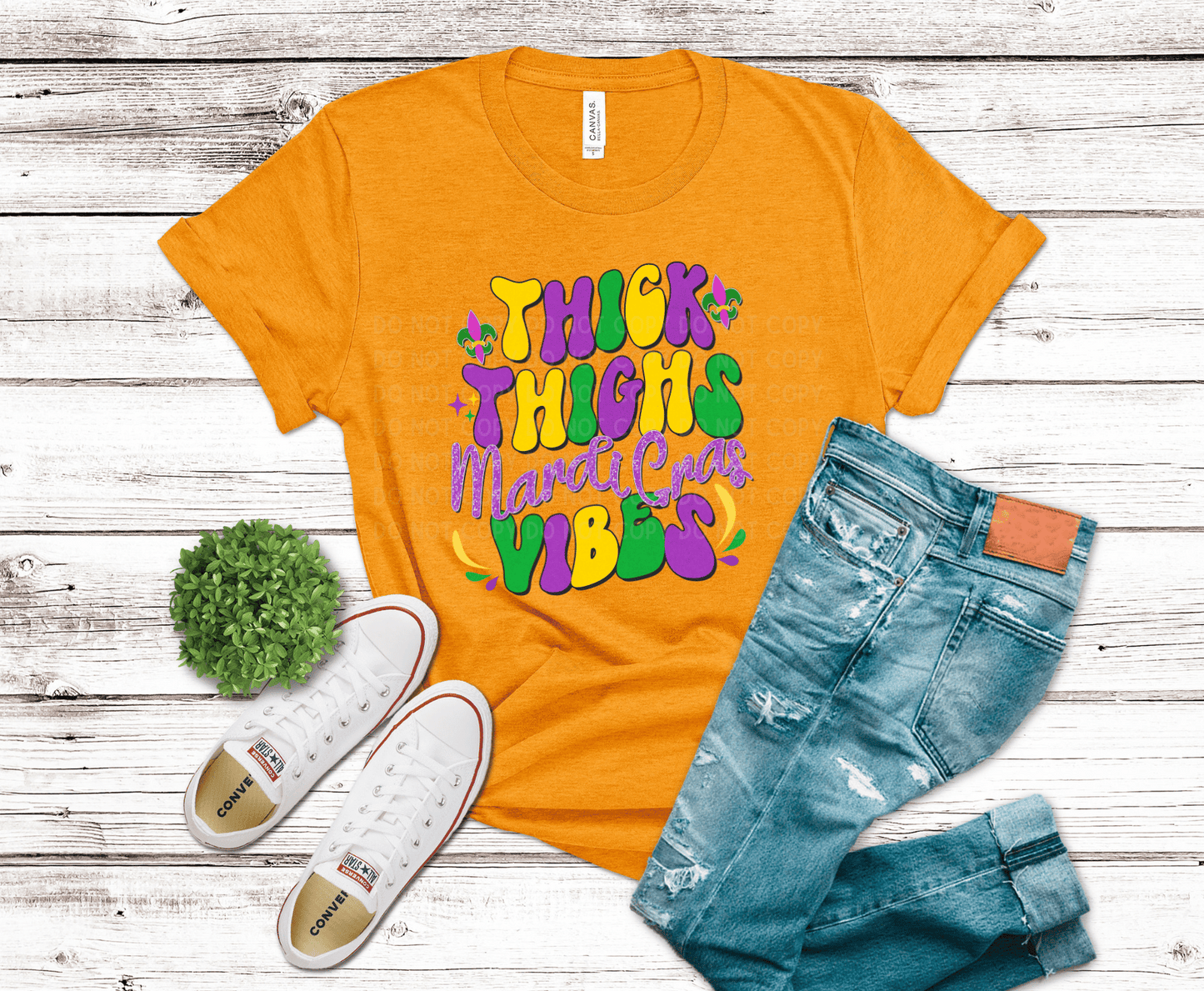 Premade DTF Transfer Gang Sheet For Graphic Tees | Mardi Gras Voodoo