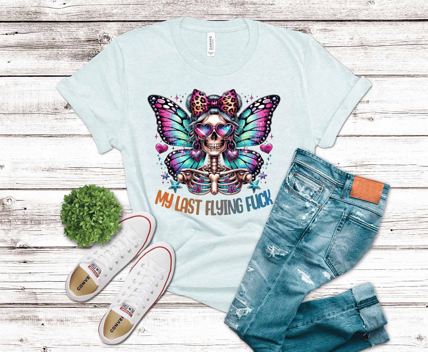 Premade DTF Transfer Gang Sheet For Graphic Tees| Sassy Skull