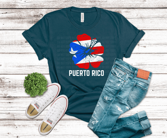 Puerto Rico Flower | DTF Heat Transfer