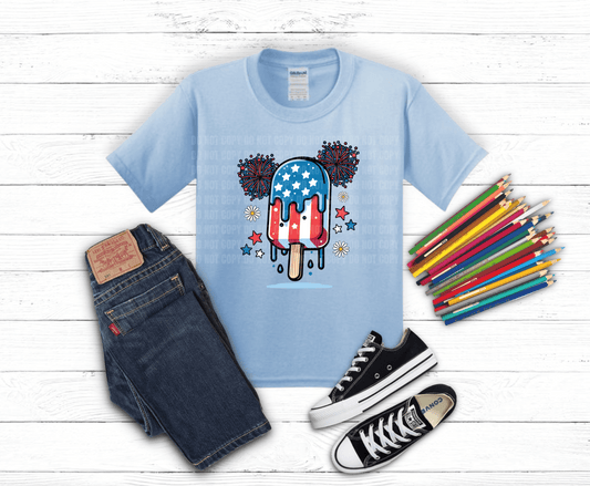 4th of July Popsicles | DTF Heat Transfer