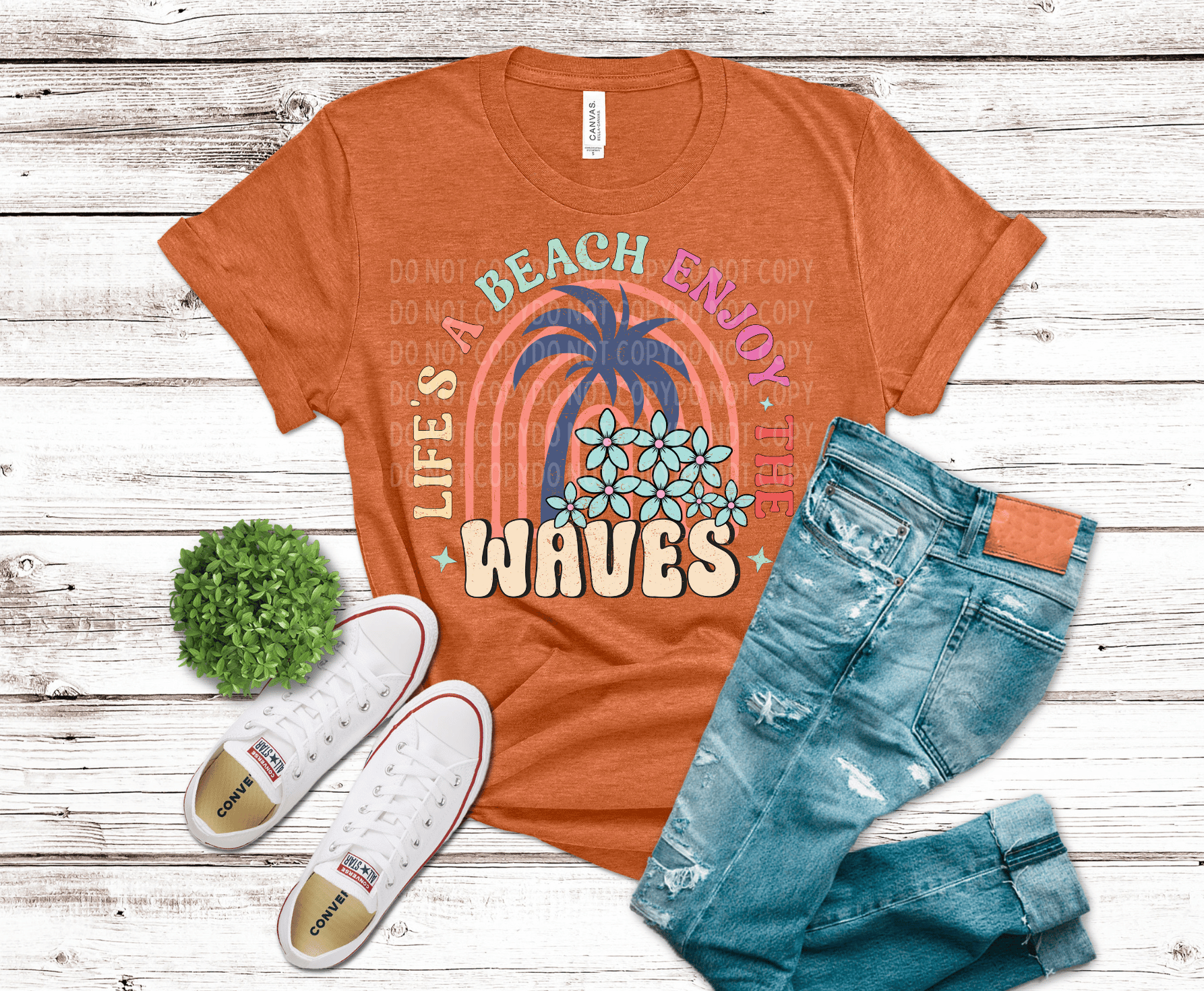 Beach Waves | DTF Heat Transfers - Griffin Expressions