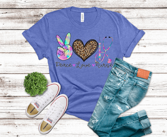 Peace Love Nurse | DTF Heat Transfer