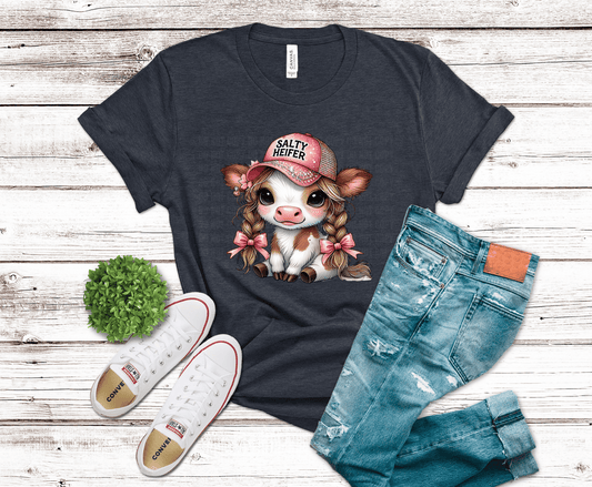 Salty Heifer Baby Cow | DTF Heat Transfer