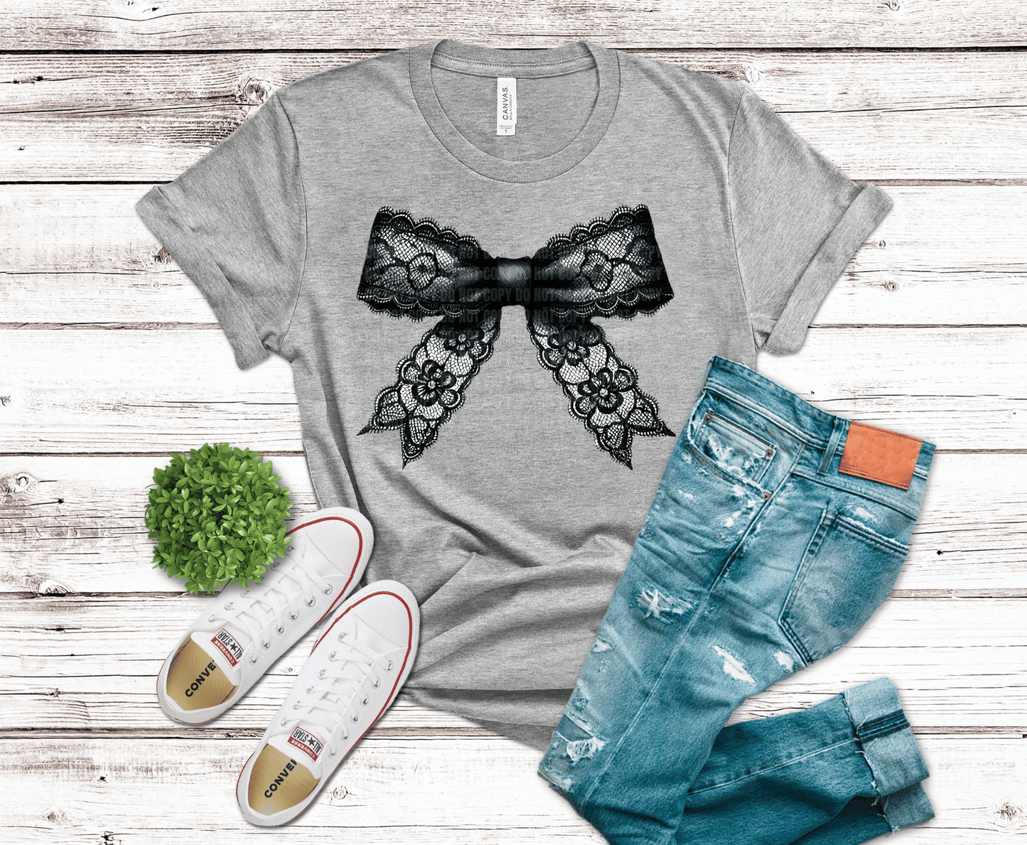 Lace Bow | DTF Heat Transfer - Griffin Expressions