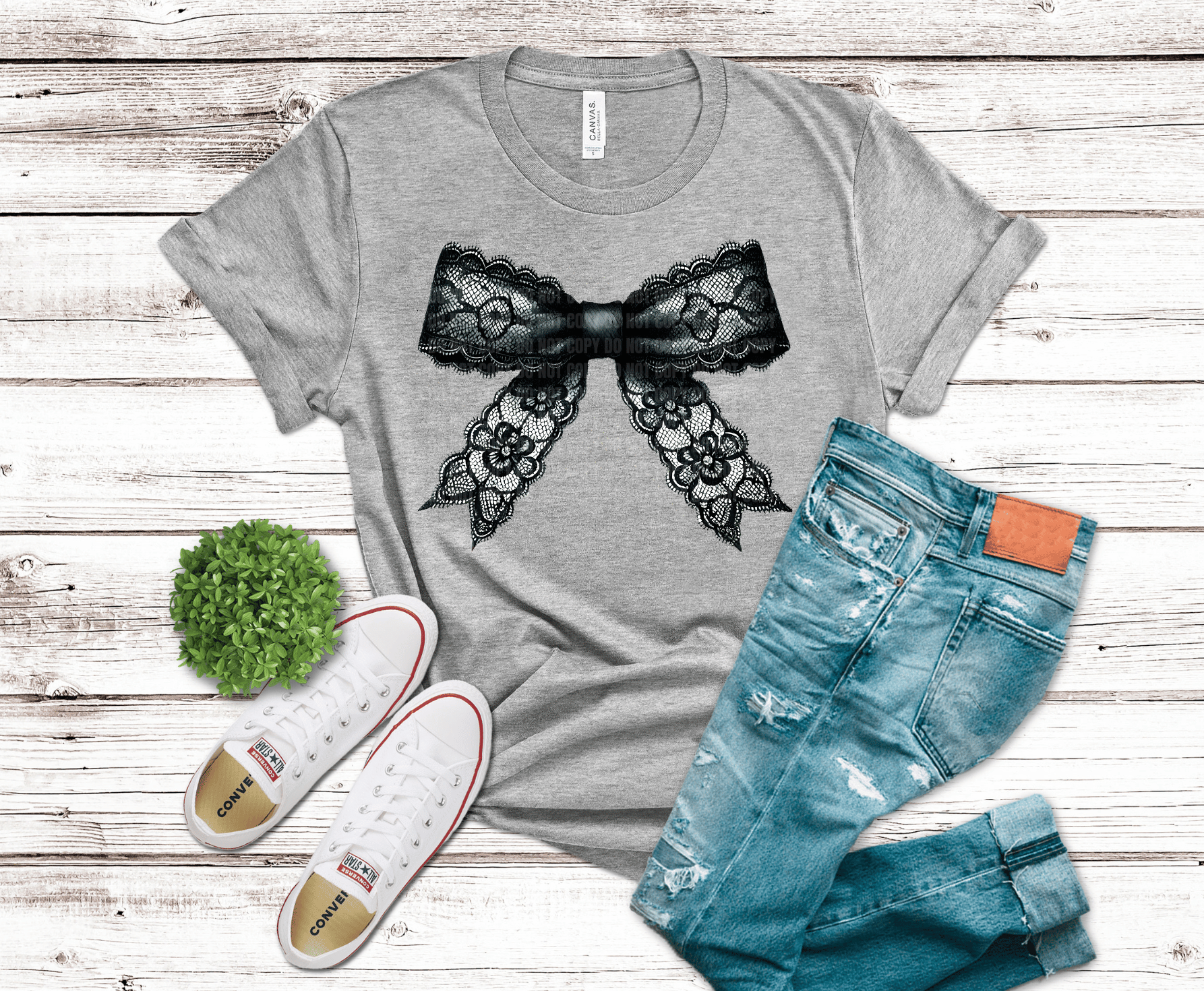 Lace Bow | DTF Heat Transfer - Griffin Expressions