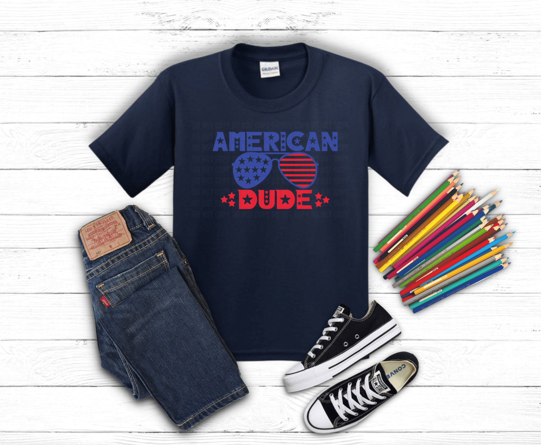 American Dude | DTF Heat Transfer - Griffin Expressions