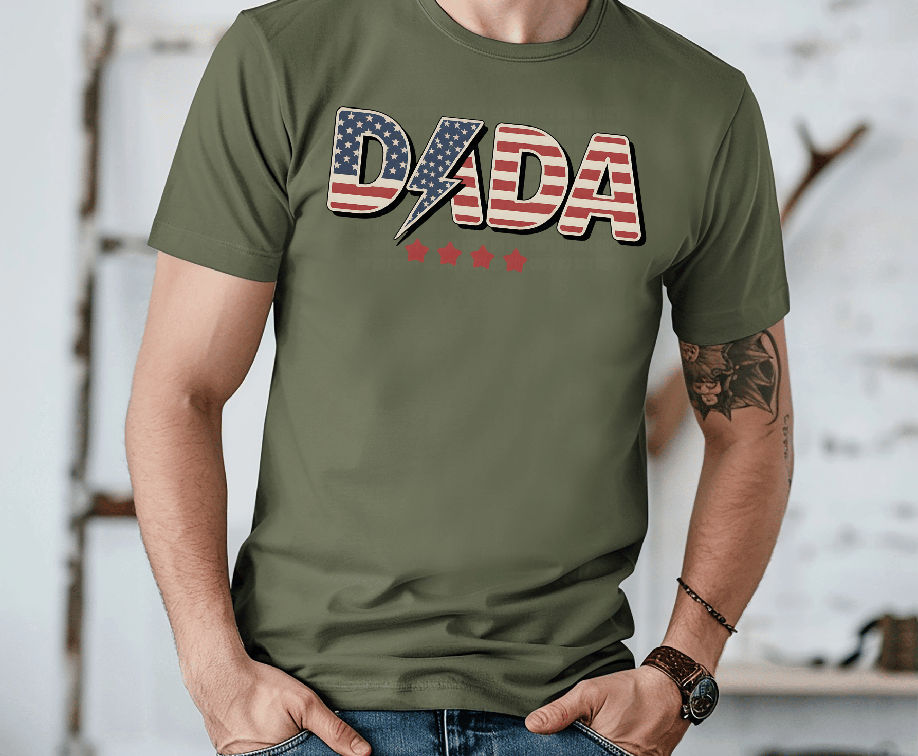 American Dada | DTF Heat Transfer - Griffin Expressions
