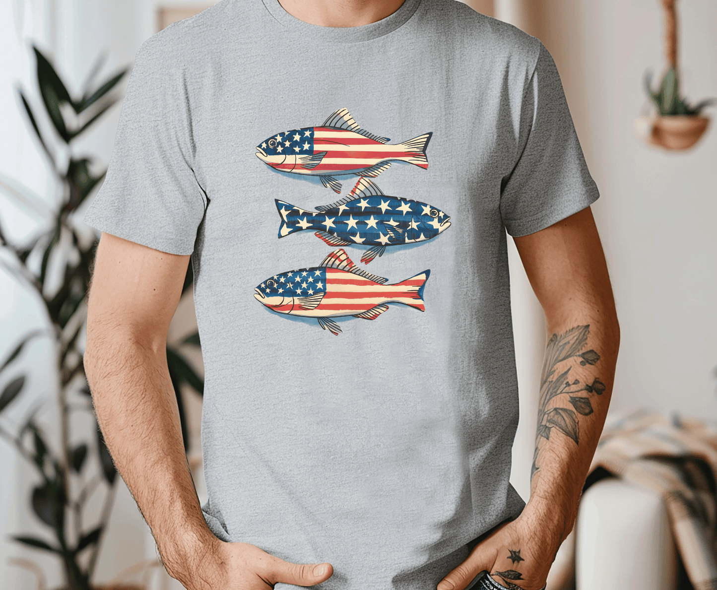 American Fish | DTF Heat Transfer - Griffin Expressions