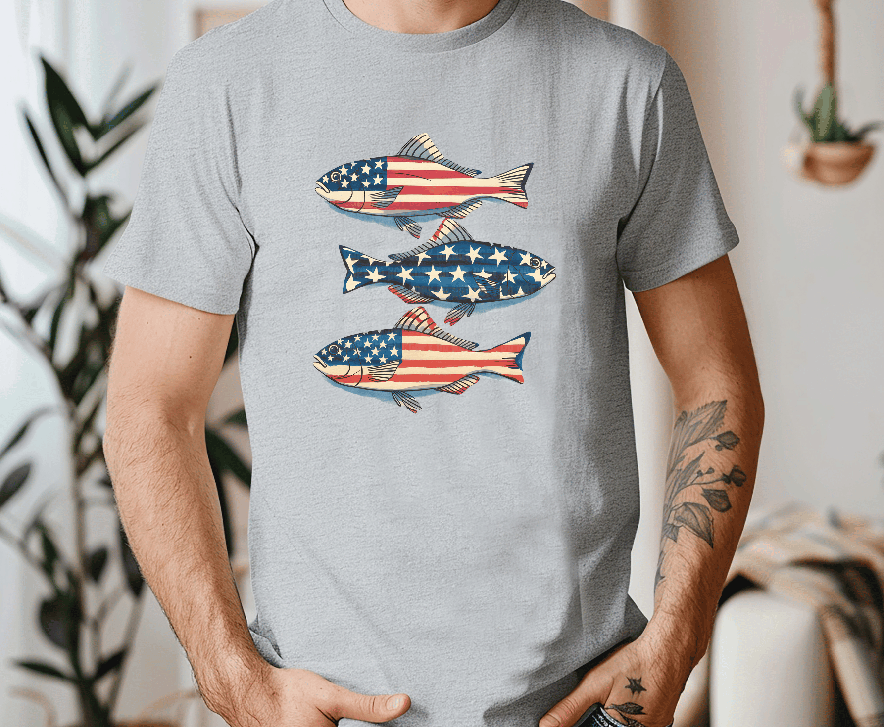 American Fish | DTF Heat Transfer - Griffin Expressions