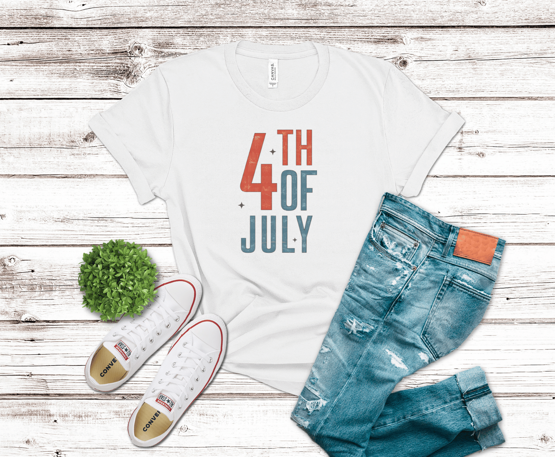 Worn 4th Of July | DTF Heat Transfer - Griffin Expressions