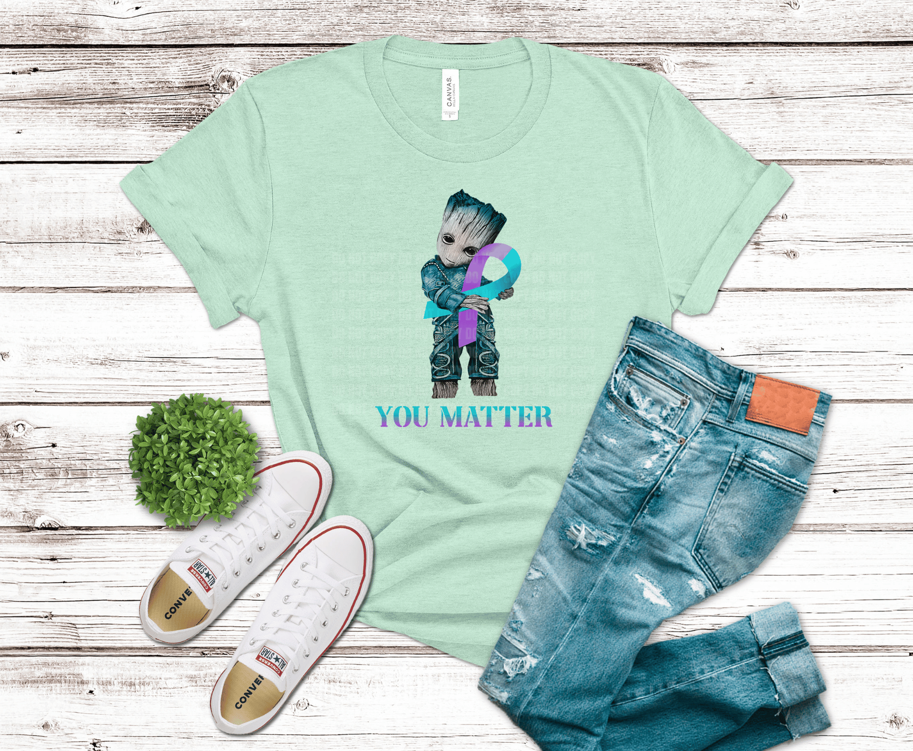 You Matter Ribbon | DTF Heat Transfer - Griffin Expressions