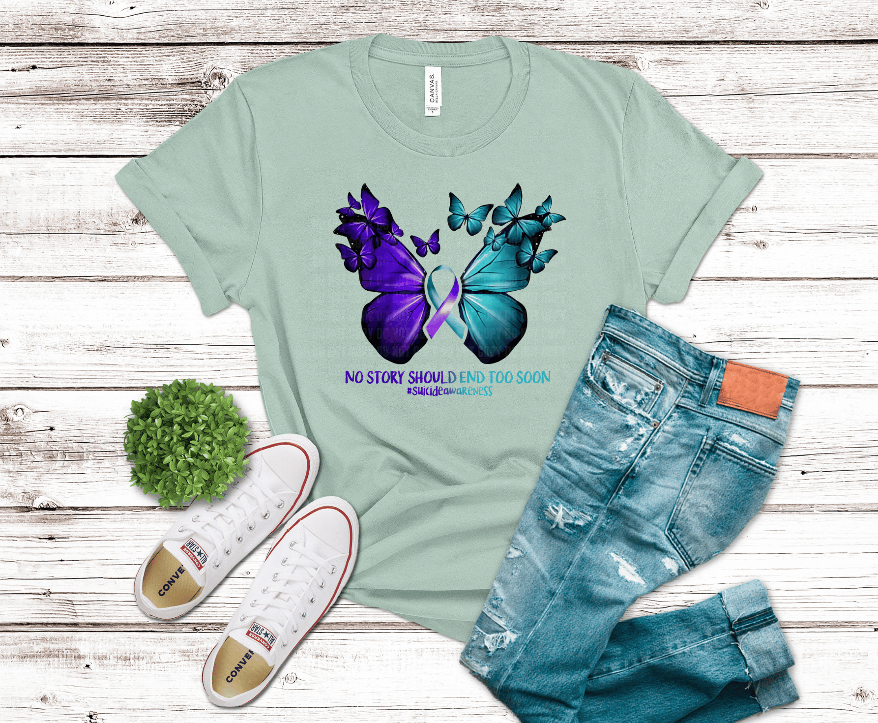 Butterfly Ribbon | DTF Heat Transfer - Griffin Expressions