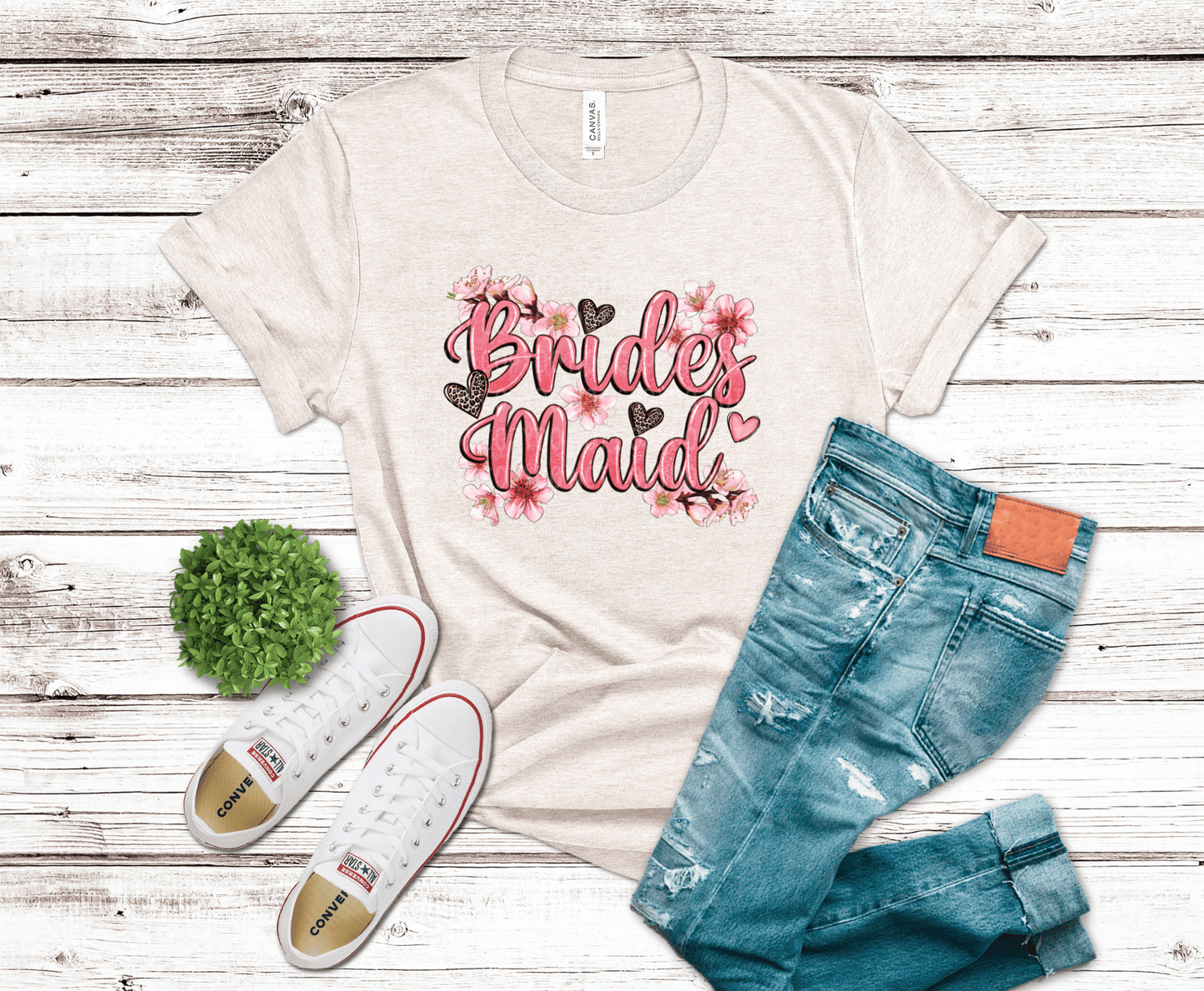 Brides Maid Floral | DTF Heat Transfer