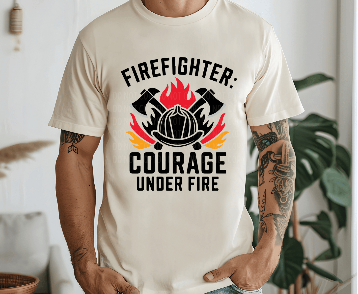 Premade DTF Transfer Gang Sheet For Graphic Tees | Fire Fighter - Griffin Expressions