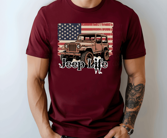 Jeep Life | DTF Heat Transfer