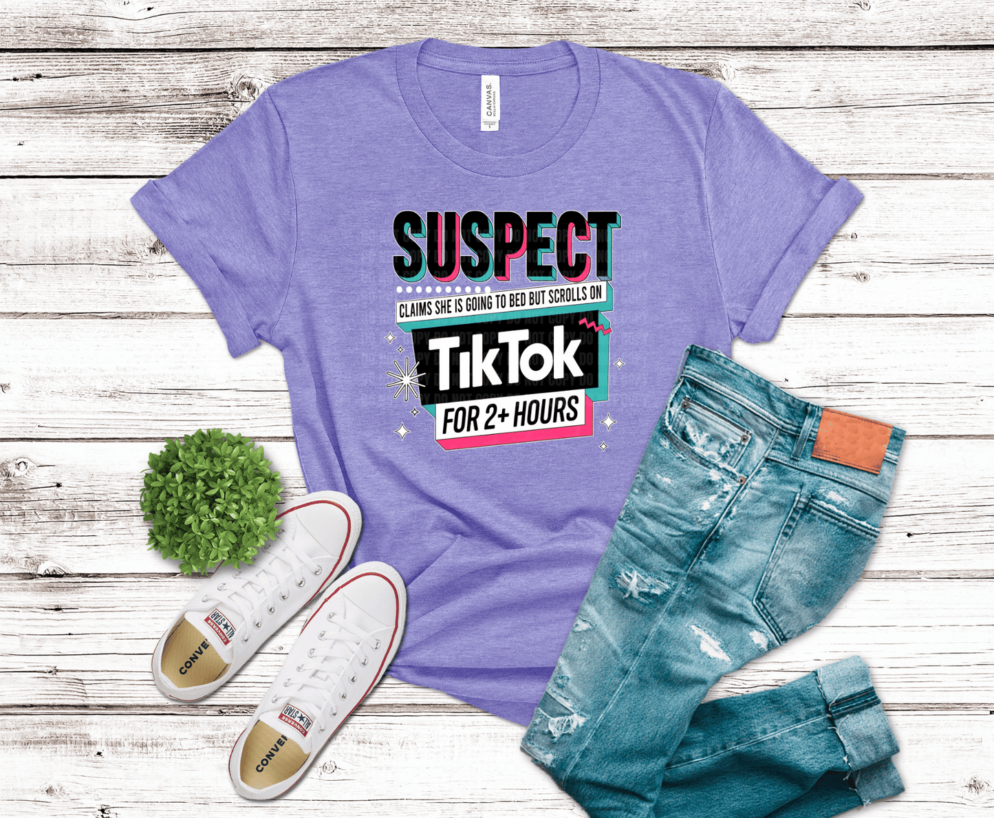 Suspect Claims She's Going To Bed | DTF Heat Transfer