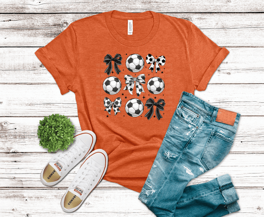 Soccer and Bows | DTF Heat Transfer