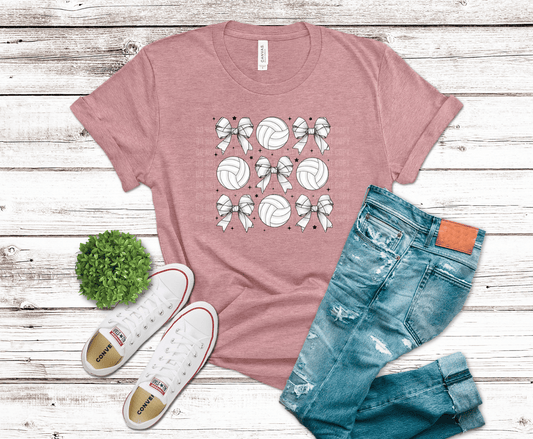 Volleyball and Bows | DTF Heat Transfer
