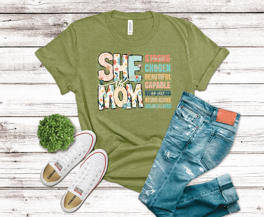 She Is Mom | DTF Heat Transfer