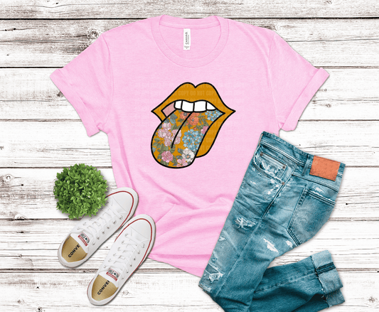 Floral Tongue | DTF Heat Transfer