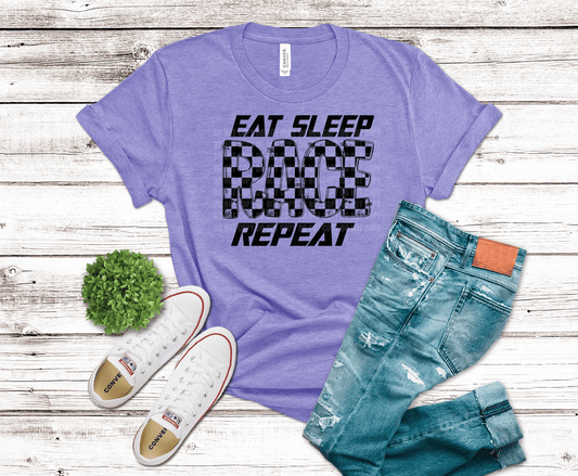 Eat Sleep Race | DTF Heat Transfer