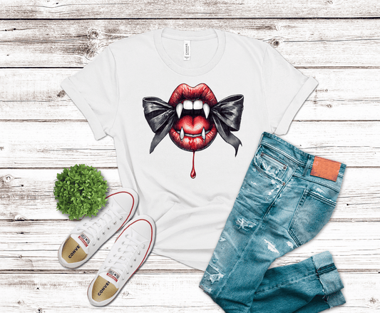 Vampire Bow | DTF Heat Transfer