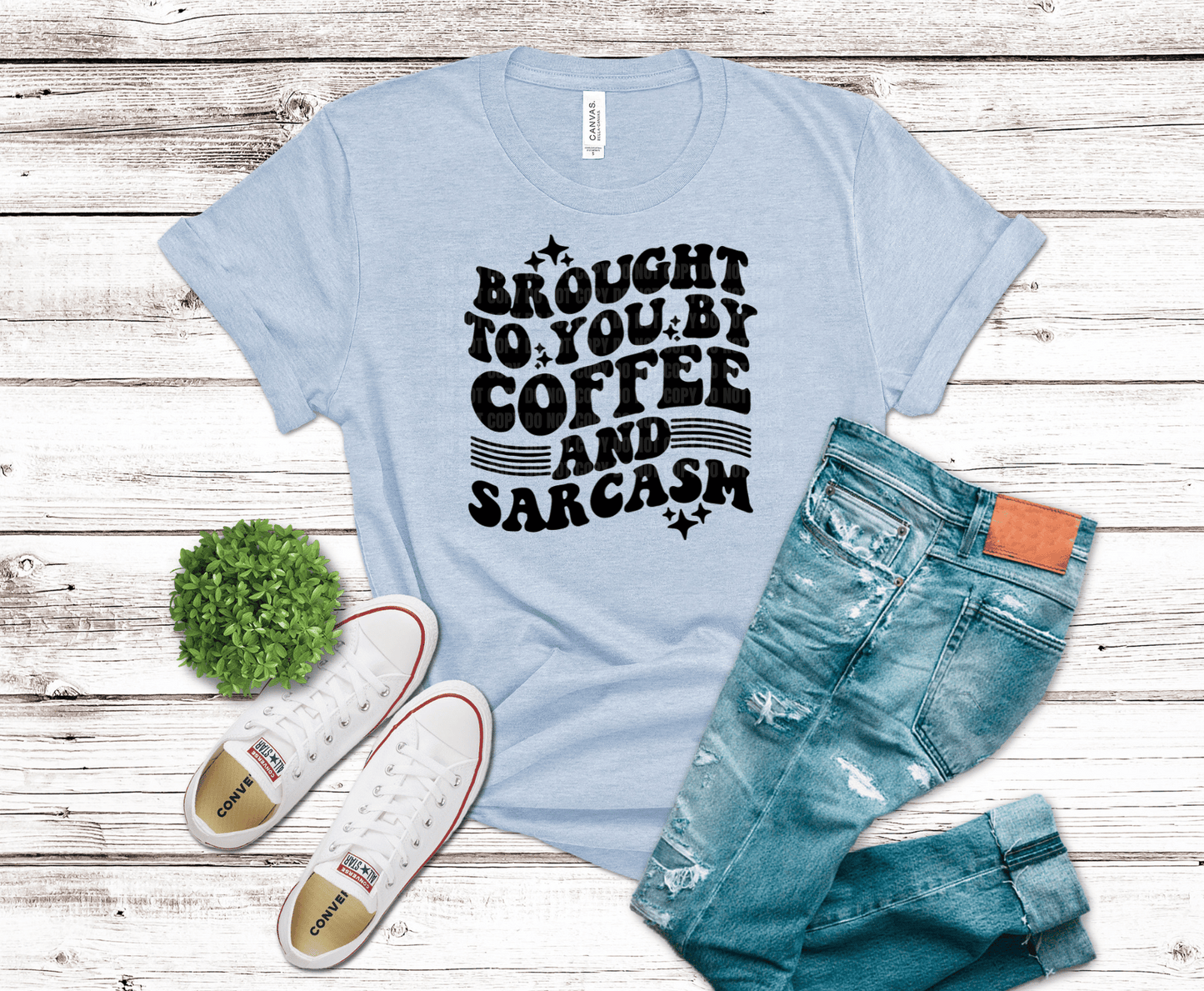 Coffee and Sarcasm | DTF Heat Transfer
