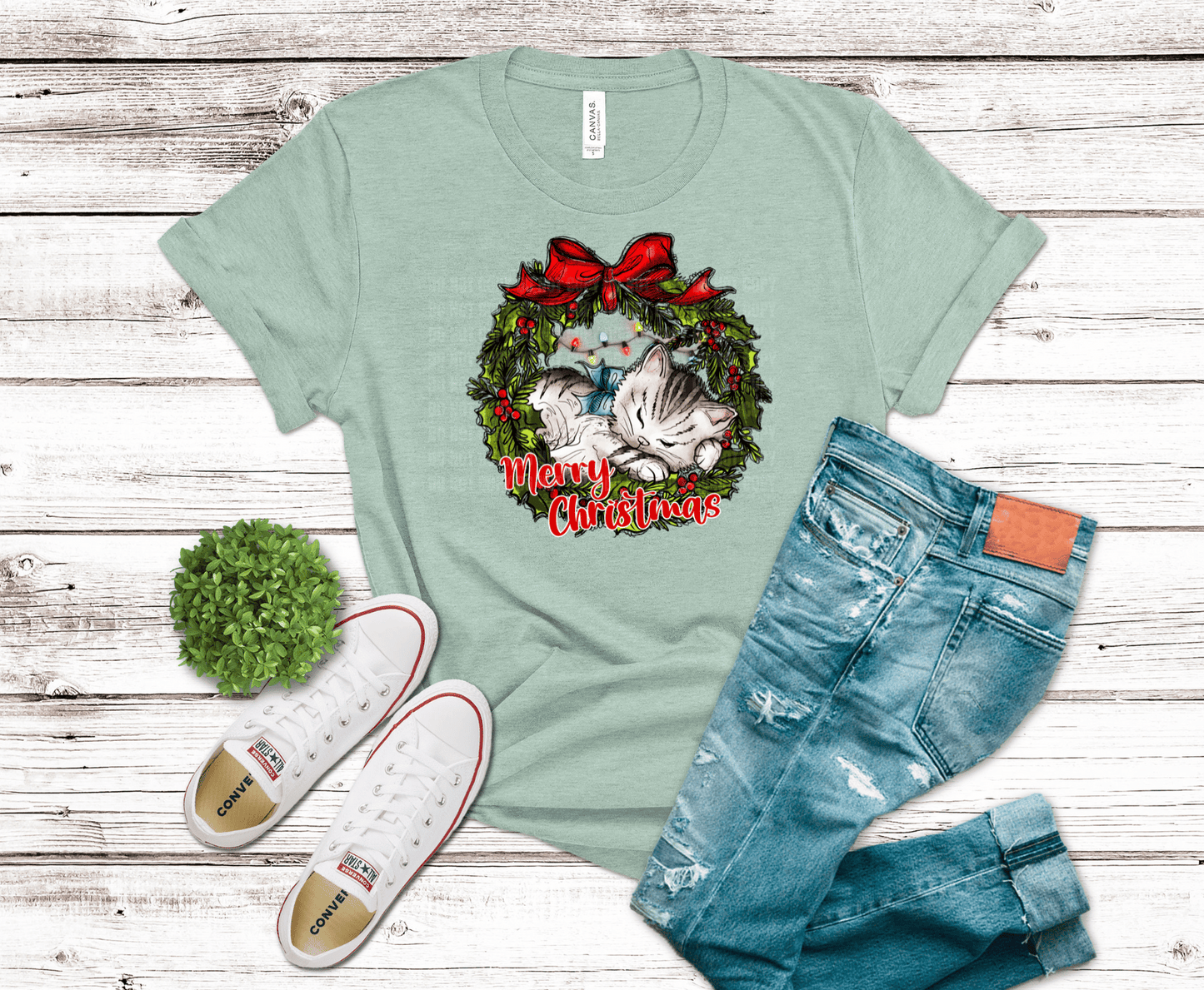 Christmas Kitty | DTF Heat Transfer