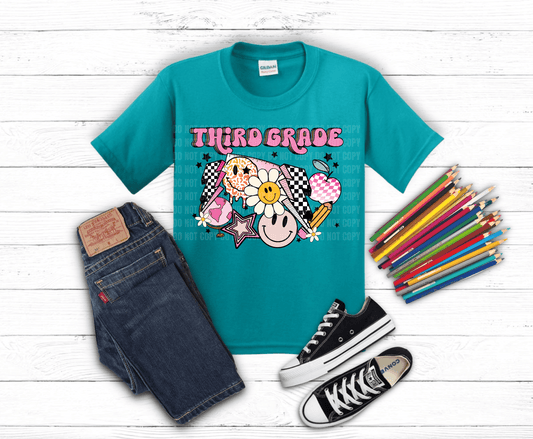 Retro 3rd Grade | DTF Heat Transfer