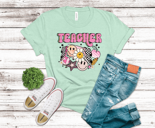 Retro Teacher | DTF Heat Transfer