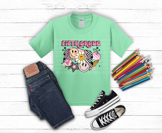 Retro 5th Grade | DTF Heat Transfer