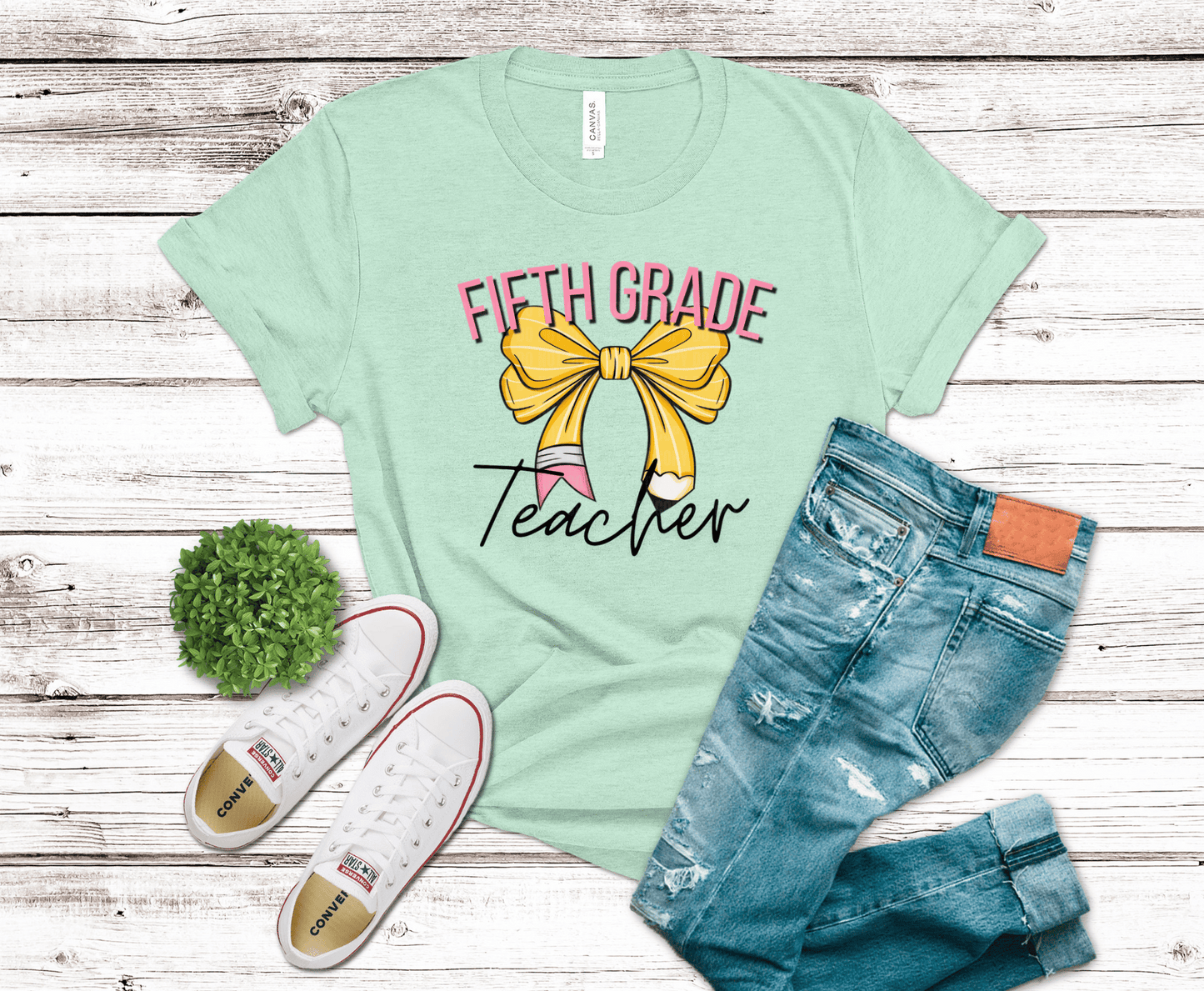 5th Grade Bow Teacher | DTF Heat Transfer