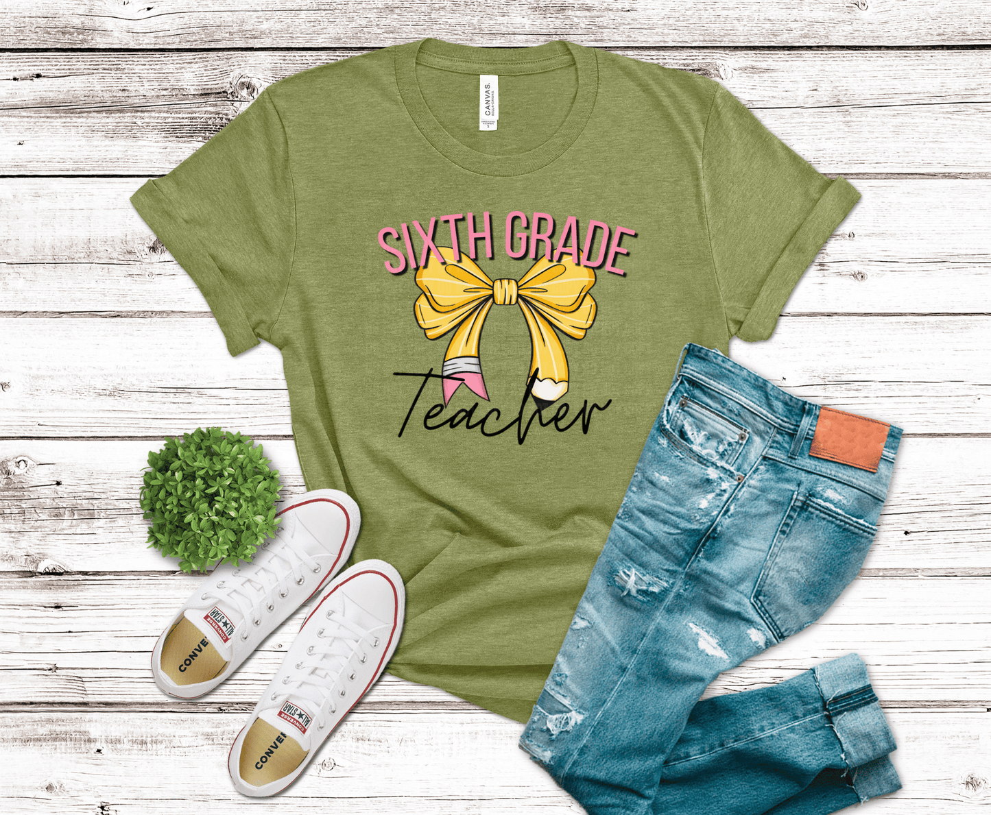 6th Grade Bow Teacher | DTF Heat Transfer