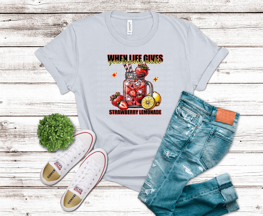 Strawberry Lemonade | DTF Heat Transfer