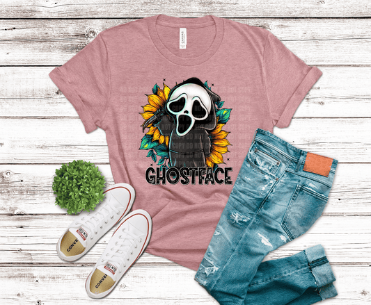 Sunflower Ghostface | DTF Heat Transfer