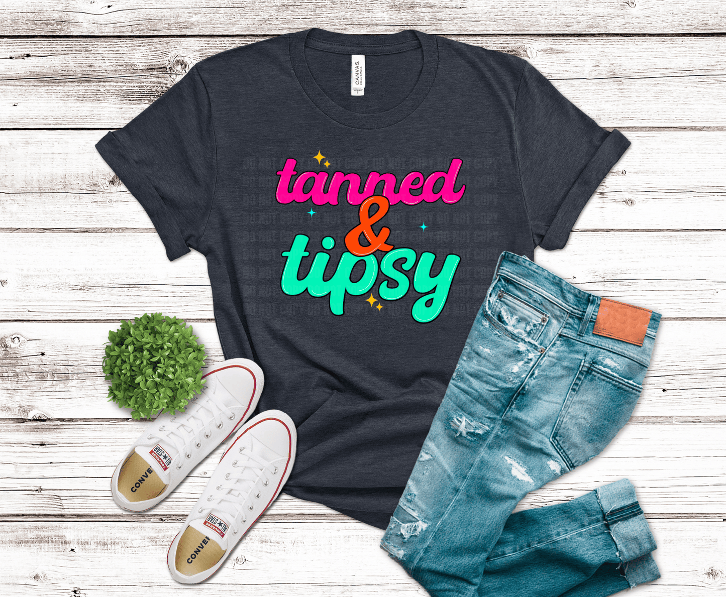 Tan and Tipsy | DTF Heat Transfer