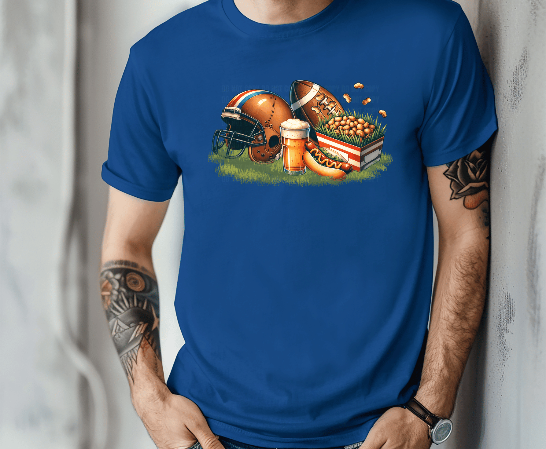 Football Treats helmet snacks and football DTF transfer, ready to press heat transfer for tailgate shirts