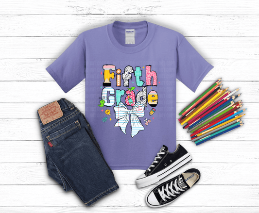 Fifth Grade Notebook | DTF Heat Transfer